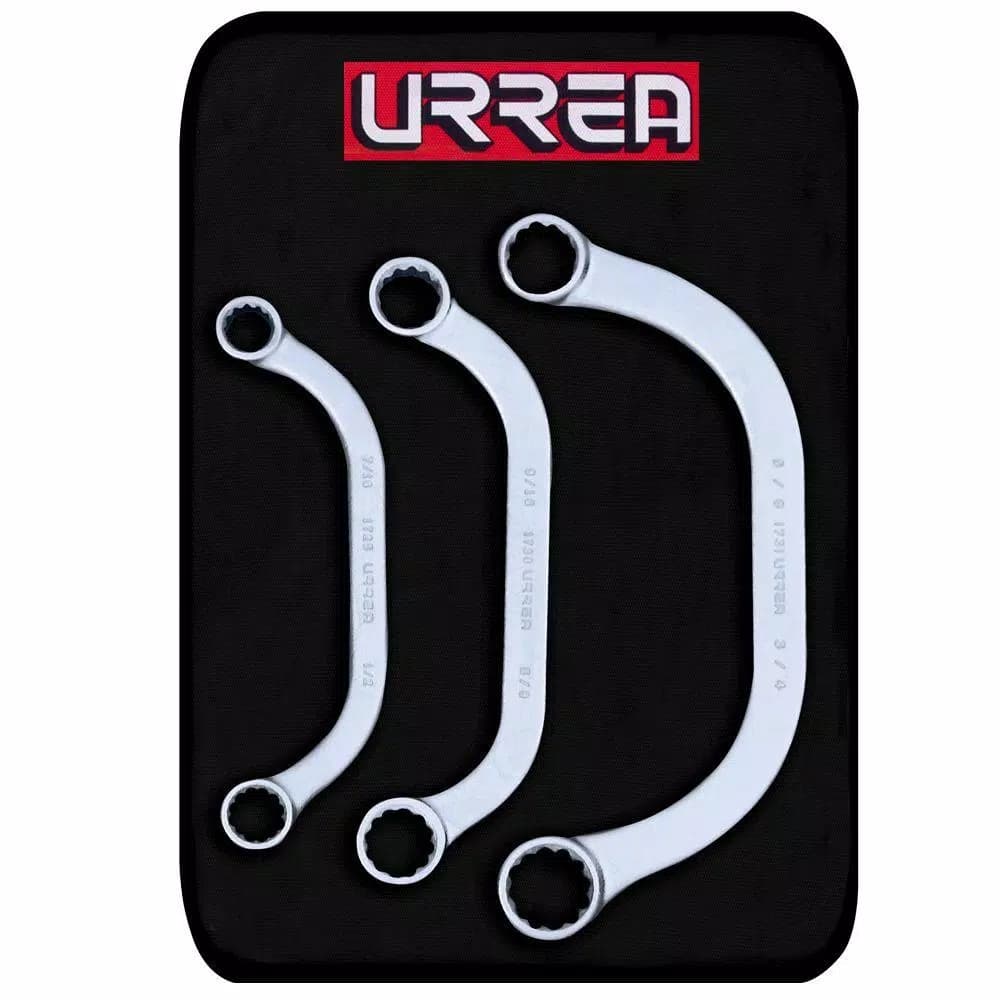 URREA 3-Piece 12-Point Obstruction Wrench Set, SAE