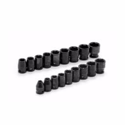 Husky 18-Piece 3/8 in. Drive SAE/Metric Impact Socket Set thumbnail 1