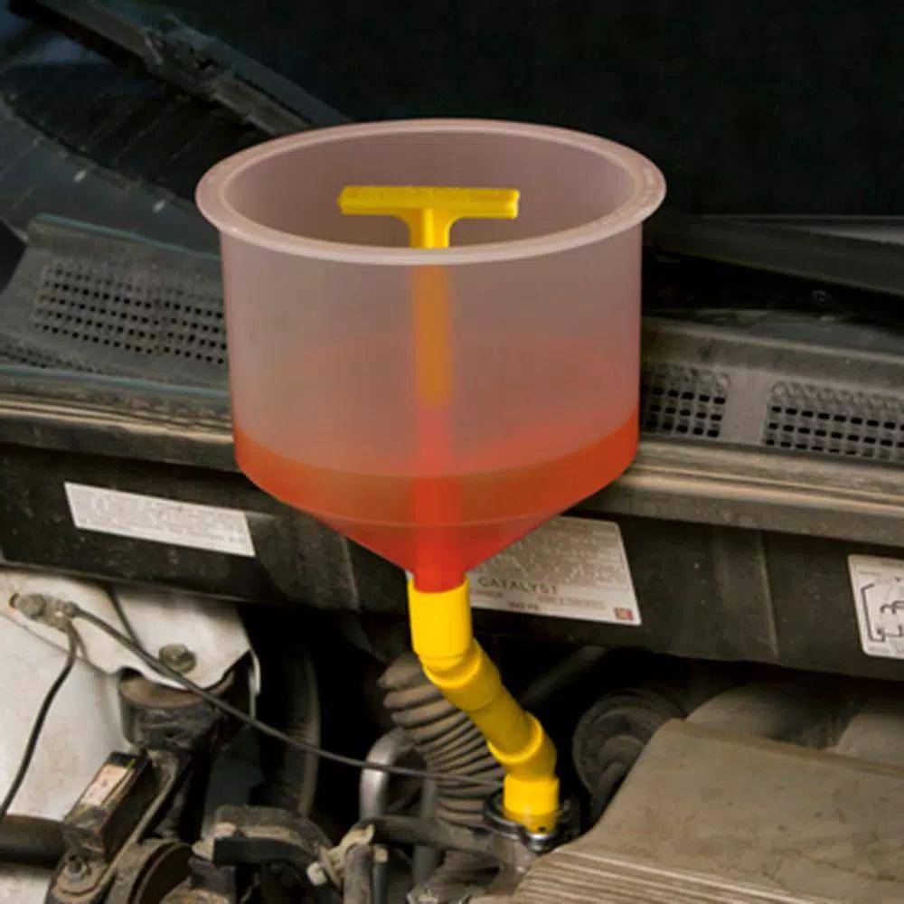 Lisle Spill Free Funnel Cooling System Refill Tool with Multiple Adapters