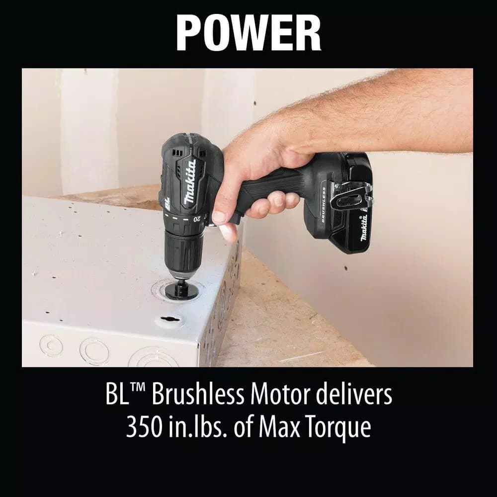 Makita 18V LXT Sub-Compact Brushless 1/2 in. Driver-Drill Kit with Bonus LED Flashlight