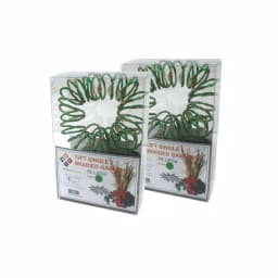 Starlite Creations 12 ft. Pre-Lit LED Green Single Braided Garland, Battery Operated (Bundle of 2) thumbnail 2