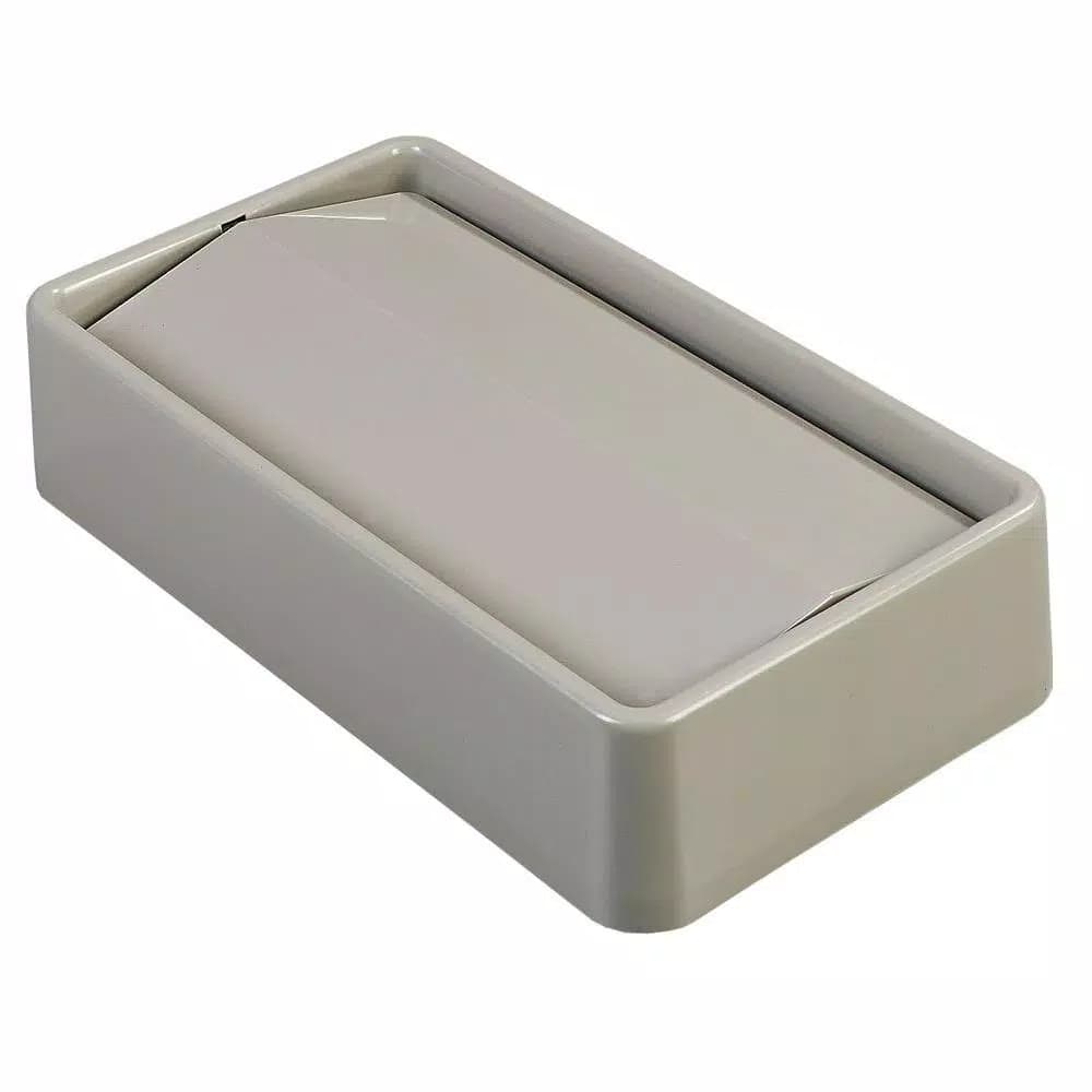 Carlisle TrimLine Swing Lid for 15 Gal. and 23 Gal. Trash Cans, Beige (4-Pack)