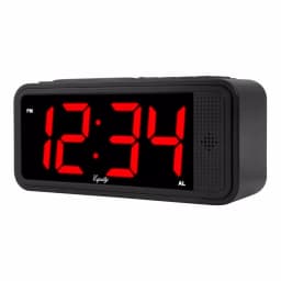 Equity by La Crosse Red 1.8 in. LED Quick Set Digital Alarm Clock with Dimmer and Battery Backup thumbnail 4