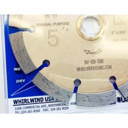 Whirlwind USA 5 in. Segmented Diamond Blade for Concrete, Stone, Brick, and Masonry thumbnail 5