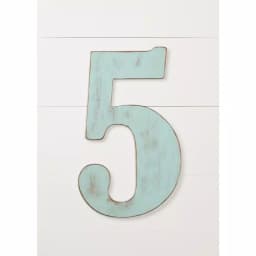 Jeff McWilliams Designs 18 in. Oversized Unfinished Wood Number 5 - Industrial Style Wall Decor thumbnail 2