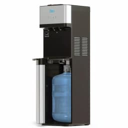 Brio Essential Tri-Temp Bottom-Load Water Cooler Dispenser - Black and Brushed Stainless Steel thumbnail 3