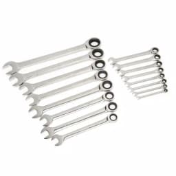 Husky 16-Piece SAE Ratcheting Wrench Set, 12-Point Alloy Steel thumbnail 4