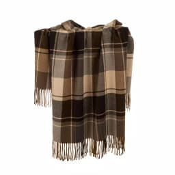 Glitzhome 50 in. x 60 in. Woven Plaid Throw Blanket with Decorative Fringe thumbnail 5