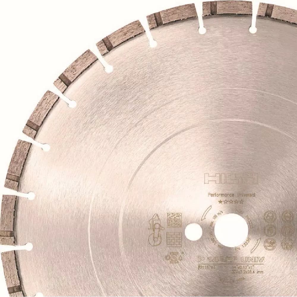 Hilti 12 in. x 1 in. Premium Universal Diamond Saw Blade for Concrete and Multi-Purpose Cutting