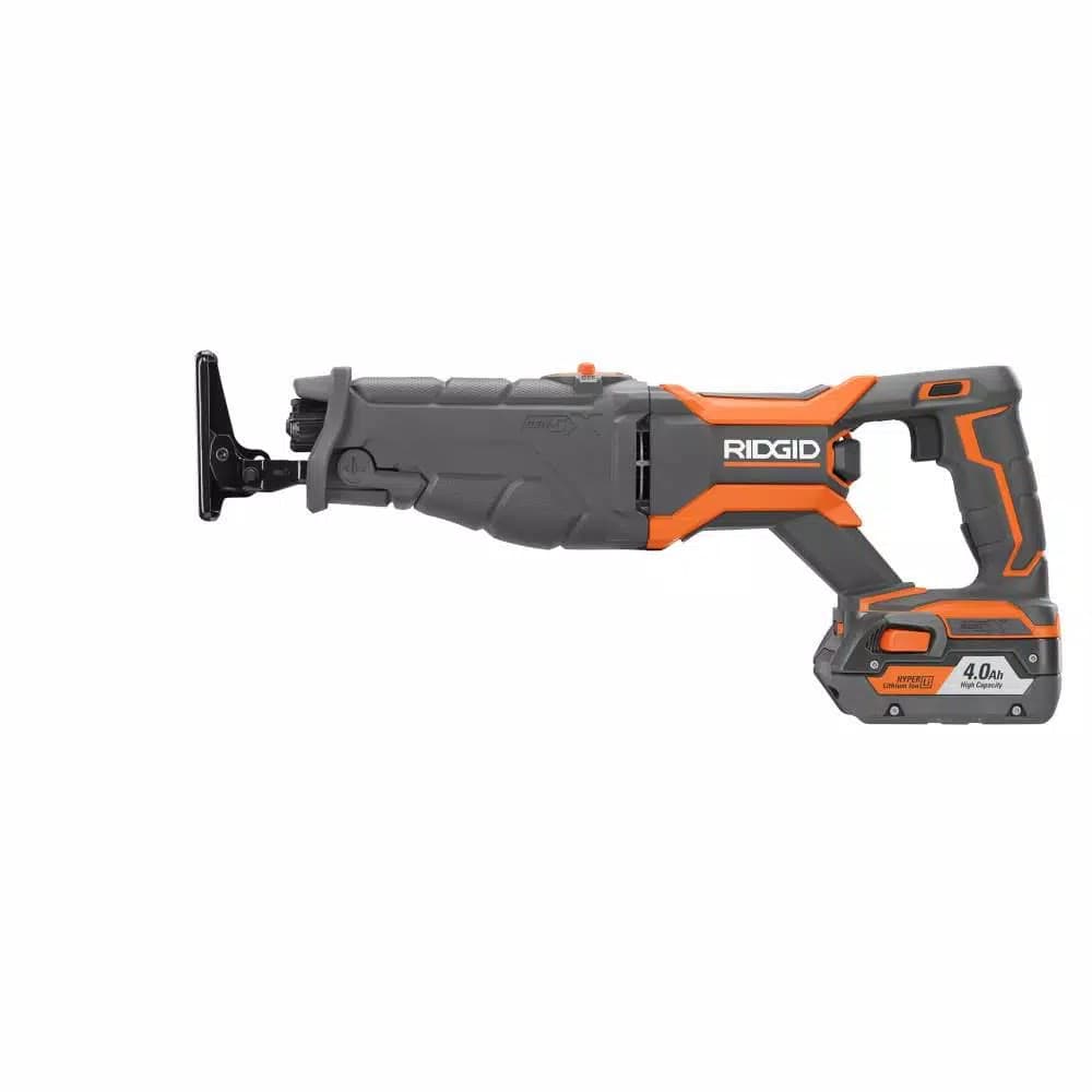 RIDGID 18V Lithium-Ion Cordless 5-Tool Combo Kit with (2) 4.0 Ah Batteries and Contractor's Bag