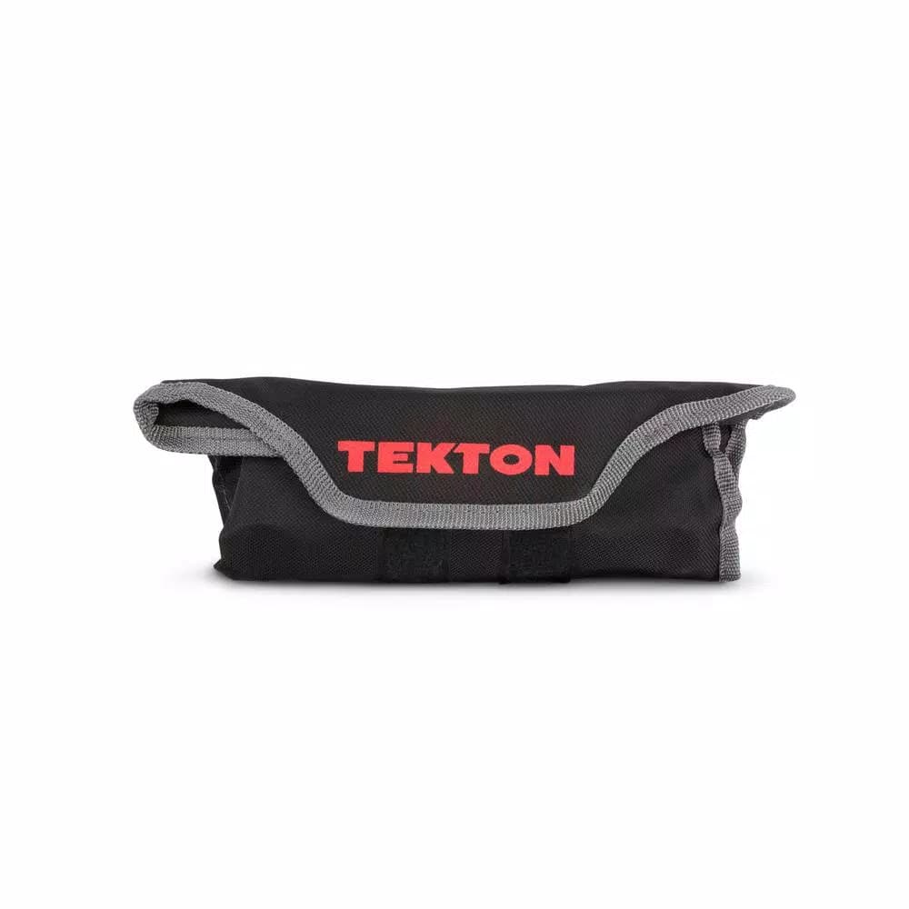 TEKTON 9-Piece Ratcheting Combination Wrench Set, 1/4 in. to 3/4 in., with Roll-Up Pouch