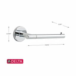 Delta Lyndall 3-Piece Chrome Bath Hardware Set: 24 in. Towel Bar, Towel Ring, and Toilet Paper Holder thumbnail 5