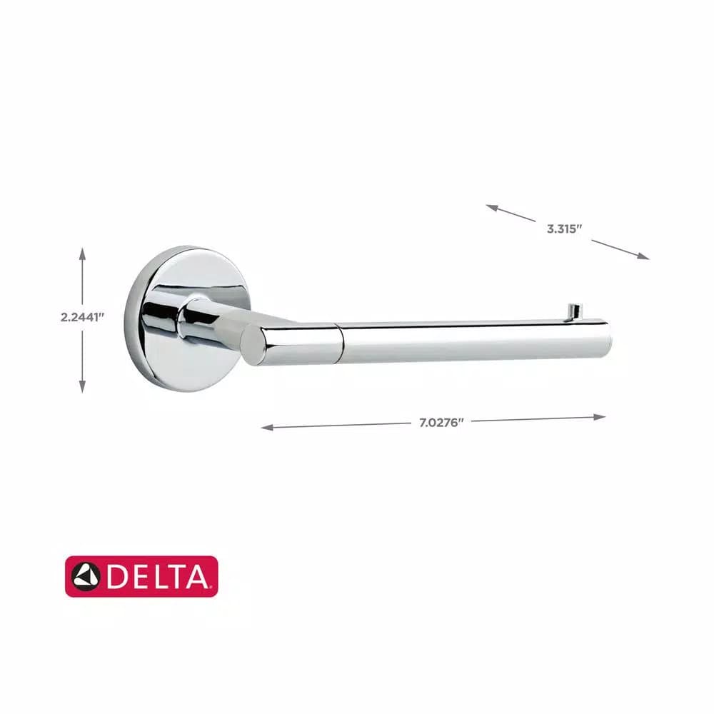 Delta Lyndall 3-Piece Chrome Bath Hardware Set: 24 in. Towel Bar, Towel Ring, and Toilet Paper Holder