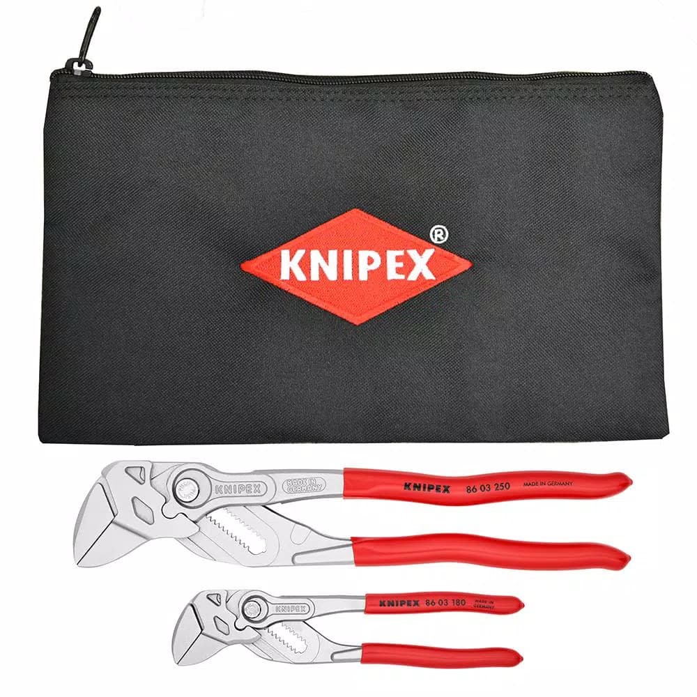 KNIPEX 2-Piece Cobra Water Pump and Pliers Wrench Set with Carry Pouch