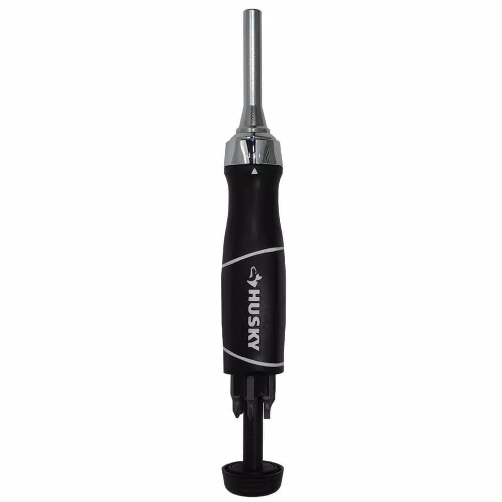 Husky 40-Piece Ratcheting Screwdriver Set with S-2 Steel Bits