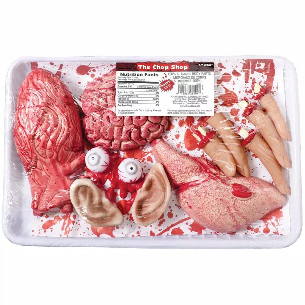 Amscan 13.5 in. Halloween Meat Market Value Pack Tabletop Decoration