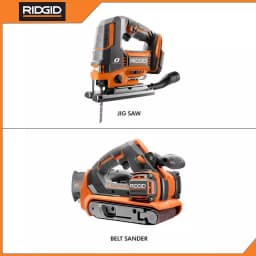 RIDGID 18V OCTANE Brushless 2-Tool Combo Kit: Jig Saw & 3 in. x 18 in. Belt Sander (Tools Only) thumbnail 2