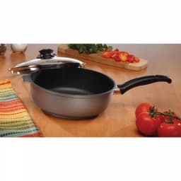 Swiss Diamond Swiss Titan 3.2 Qt. Titanium Nonstick Saute Pan with Glass Lid, Gray thumbnail 2