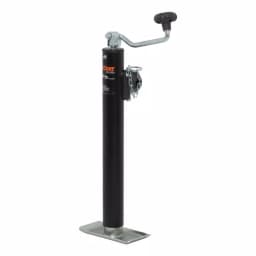 CURT Pipe-Mount Swivel Trailer Jack with Top Handle, 2,000 lbs. Capacity, 15 in. Travel thumbnail 1