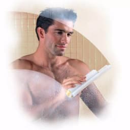 Cler'et Cleret Elite Dual Bladed Shower Squeegee with Chrome Trim - White thumbnail 3