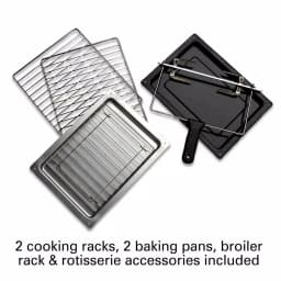 Hamilton Beach Countertop Convection Oven with Rotisserie, Black thumbnail 4