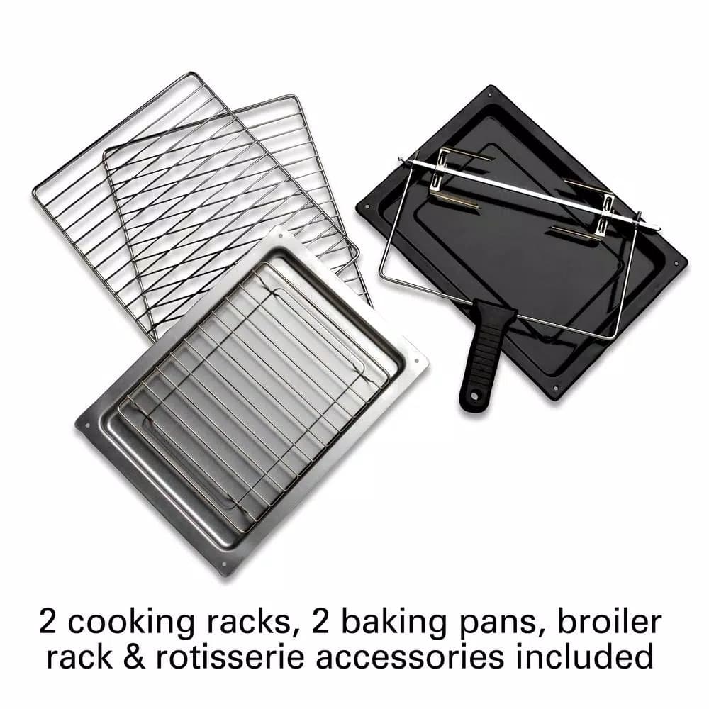 Hamilton Beach Countertop Convection Oven with Rotisserie, Black