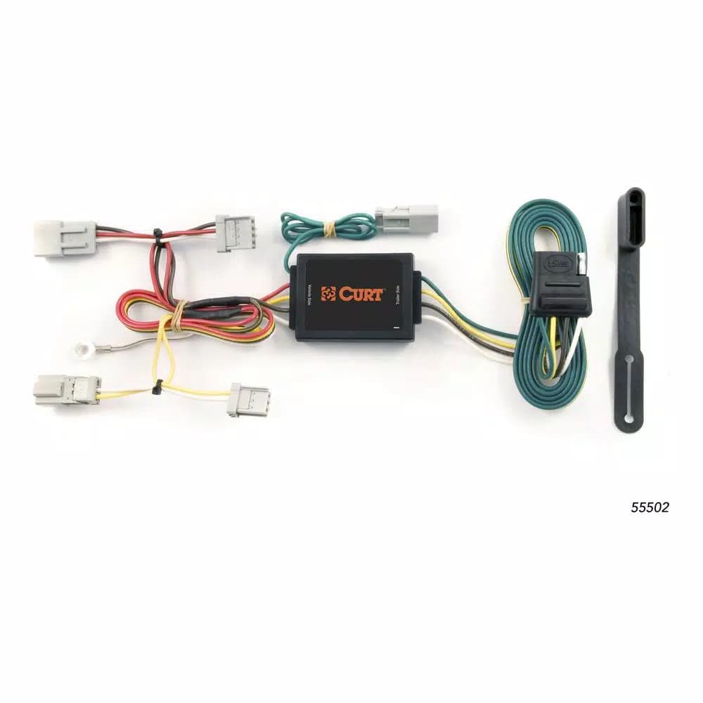 CURT Custom Vehicle-Trailer Wiring Harness with 4-Way Flat Output for Honda Accord & Acura TSX