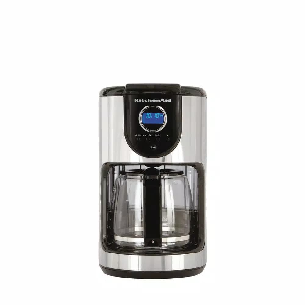 KitchenAid 12-Cup Drip Coffee Maker with Glass Carafe, Onyx Black