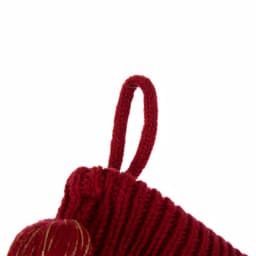 Glitzhome 24 in. Red Knitted Acrylic Snowflake Christmas Stocking (2-Pack) thumbnail 4