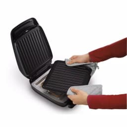 Hamilton Beach Indoor Contact Grill with 60 sq. in. Nonstick Removable Cooking Plates, Black thumbnail 2