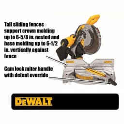 DEWALT 12 in. Double-Bevel Compound Miter Saw, 15 Amp, Corded thumbnail 3