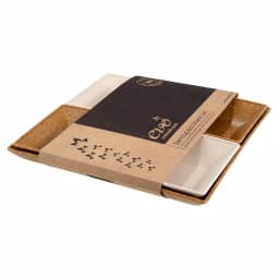 Unbranded EVO Sustainable Goods Wood-Plastic Composite Serving & Snack Set, 5-Piece Light Brown thumbnail 3
