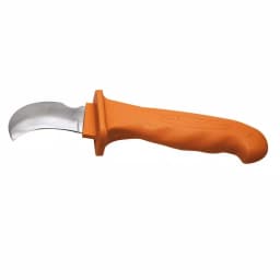 Klein Tools 1000V Insulated High-Carbon Steel Drop Point Straight Edge Knife thumbnail 1