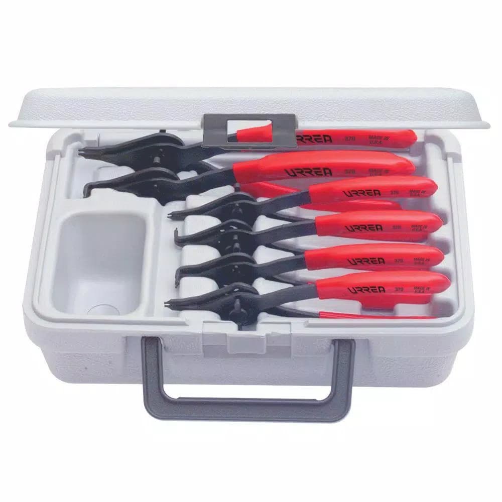 URREA 6-Piece Convertible Retaining Ring Plier Set