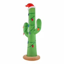 Home Accents Holiday 12 ft. Giant Airblown Inflatable Christmas Cactus with LED Lights thumbnail 3