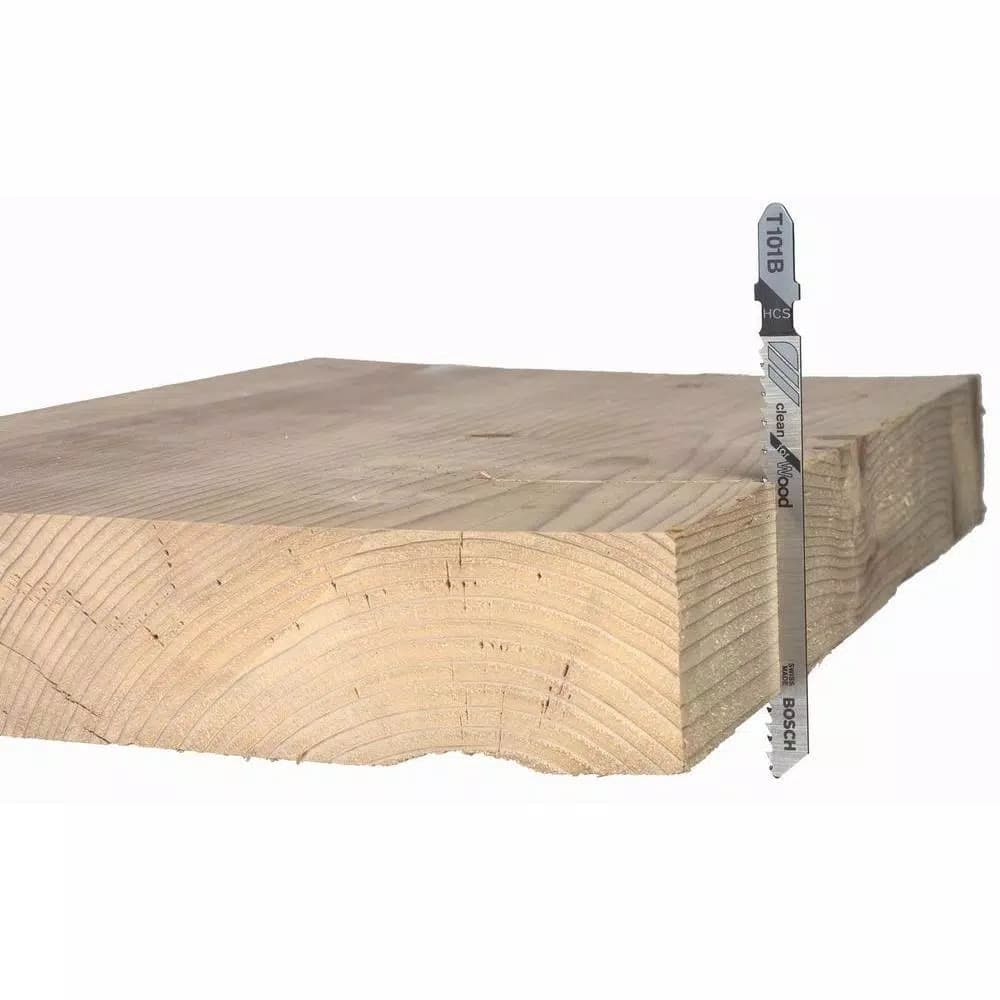 Bosch T-Shank Jigsaw Blade Assortment Set for Wood, 10-Pack