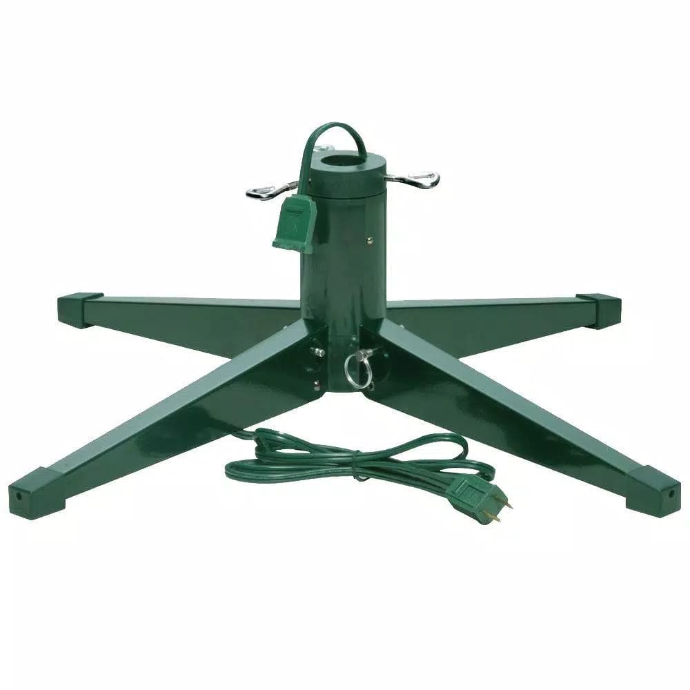 National Tree Company Metal Revolving Tree Stand for Artificial Trees - 360° Rotating Steel Stand