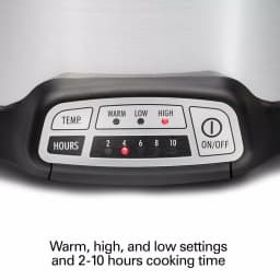 Hamilton Beach 4 Qt. Stainless Steel Programmable Slow Cooker with Built-In Timer thumbnail 3