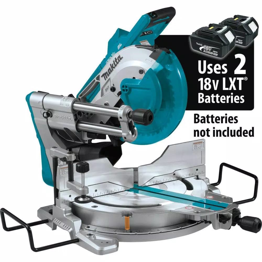 Makita 10 in. Dual-Bevel Sliding Compound Miter Saw, 18V X2 LXT Brushless Cordless (Tool Only)