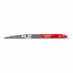 Milwaukee 12 in. 5 TPI Carbide Teeth Demolition Reciprocating Saw Blade for Nail-Embedded Wood thumbnail 1