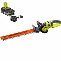 RYOBI ONE+ 18V Lithium-Ion 22 in. Cordless Hedge Trimmer with 1.5 Ah Battery and Charger Included thumbnail 1