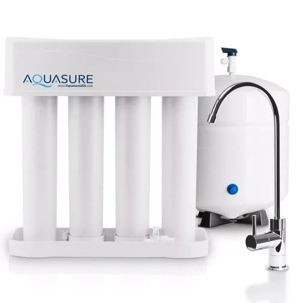 Aquasure Premier Series Alkaline Remineralizing Reverse Osmosis Water Filtration System with Chrome Faucet