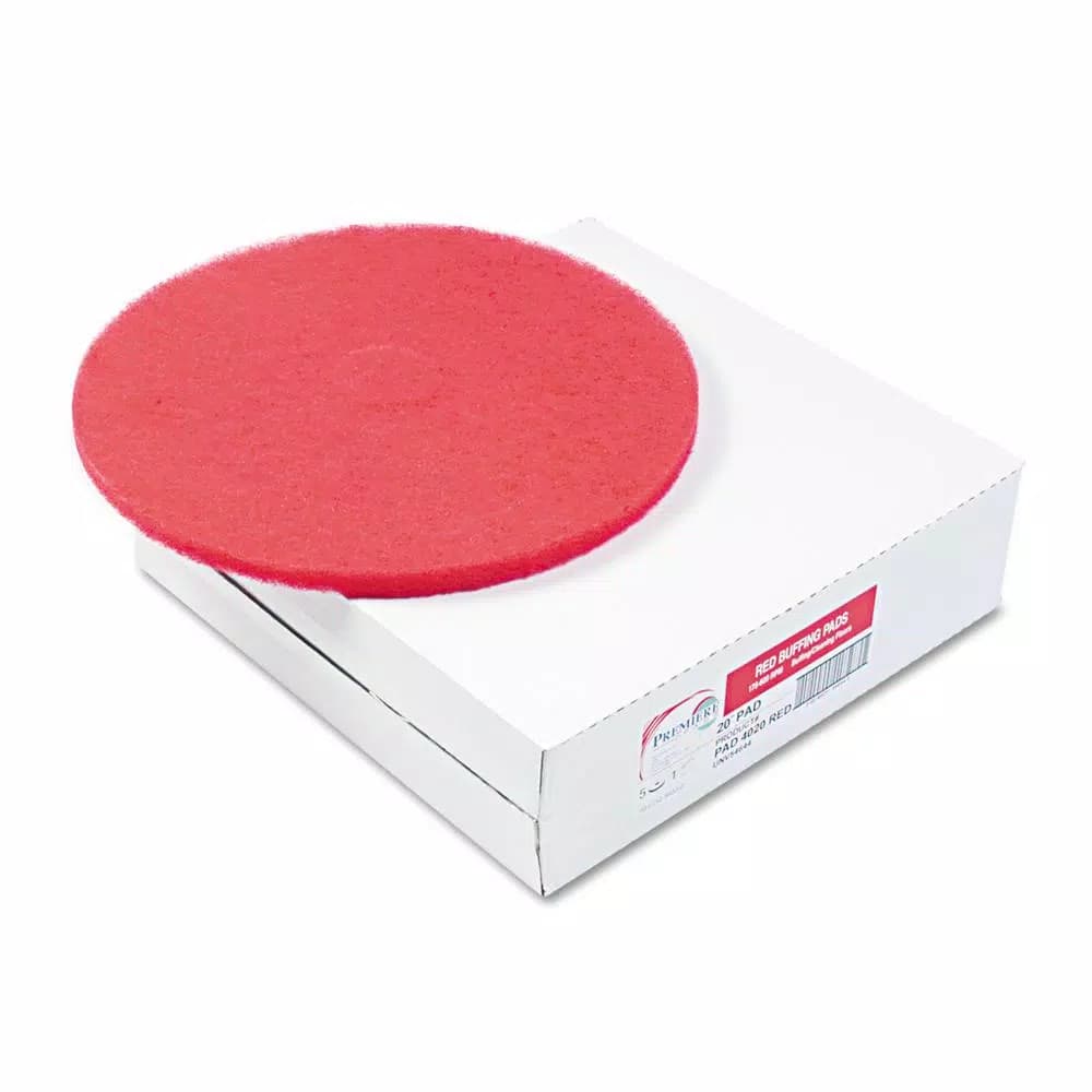 Premiere Pads 12 in. Red Buffing Floor Maintenance Pad