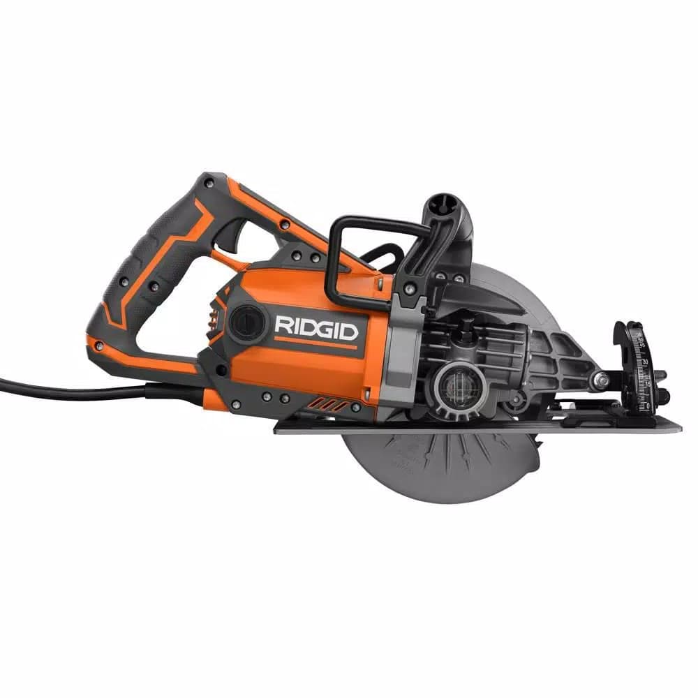 RIDGID 15 Amp 7-1/4 in. THRUCOOL Worm Drive Circular Saw