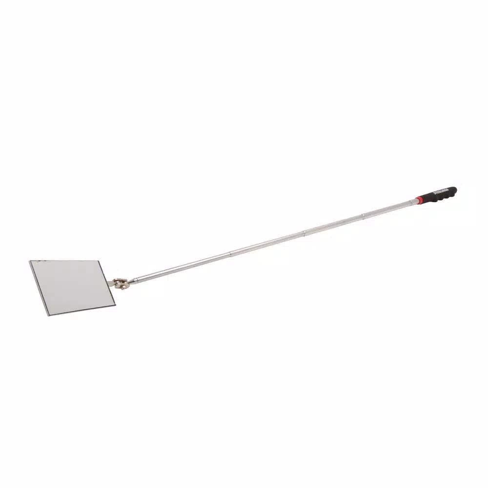 Steelman 30 in. Telescoping Inspection Mirror with 360° Articulating Rectangular Mirror