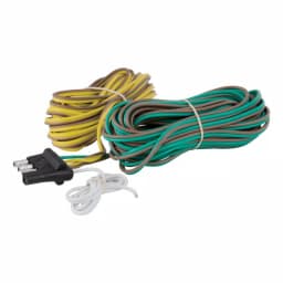 CURT 4-Way Flat Trailer Connector Kit with 20' Color-Coded Wires thumbnail 3