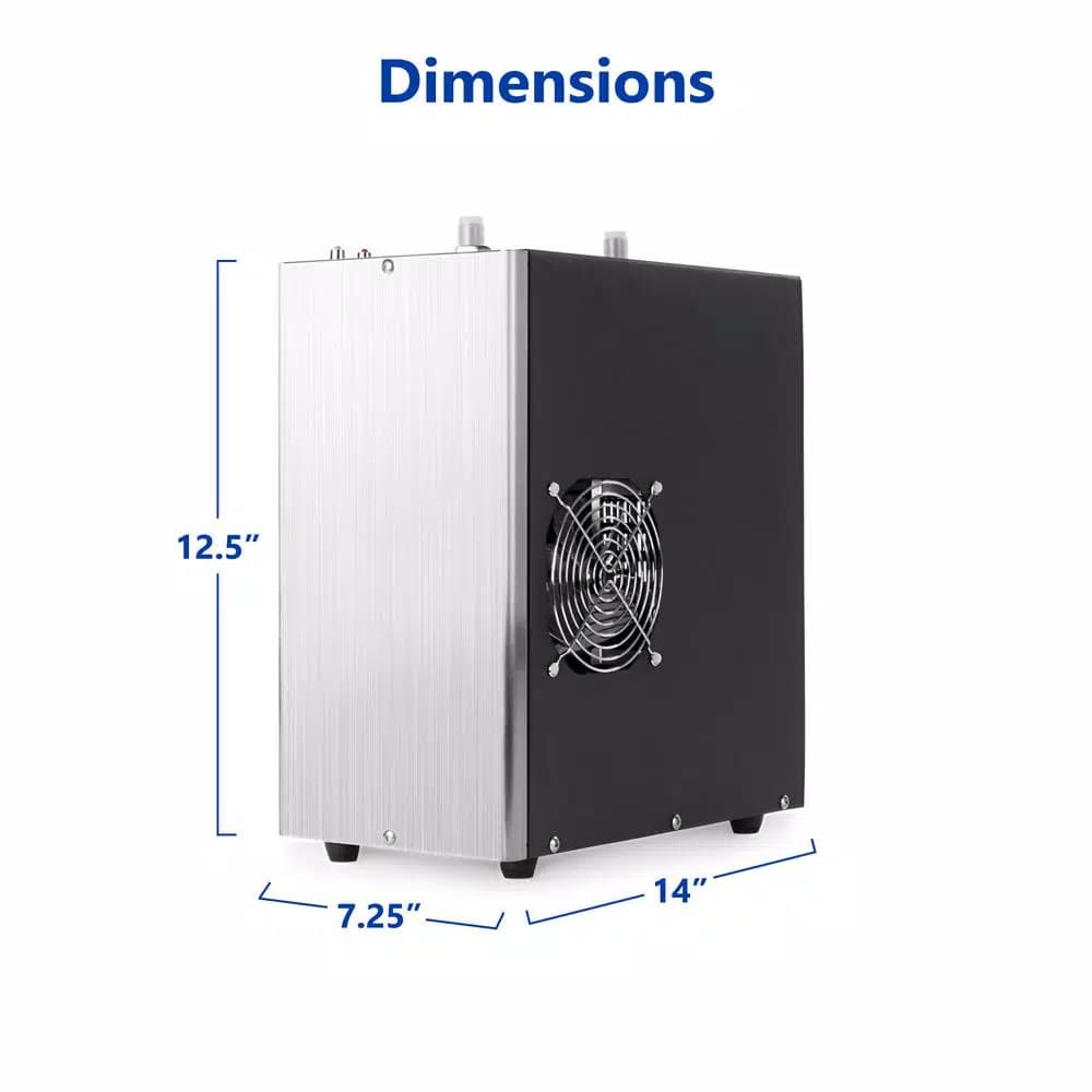 Express Water PC2000 Adjustable Power Water Chiller System with Cooling Fan and Tubing