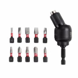 Milwaukee SHOCKWAVE 30° Knuckle Pivoting Bit Holder Set, 11-Piece thumbnail 1