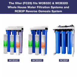iSpring 25-Pack 20 x 2.5 in. Sediment Water Filter Replacement Cartridges, 5 Micron Fine Filtration thumbnail 4