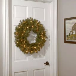 National Tree Company 24" Norwood Fir Artificial Wreath with 50 Dual Color LED Lights, Battery Operated thumbnail 2